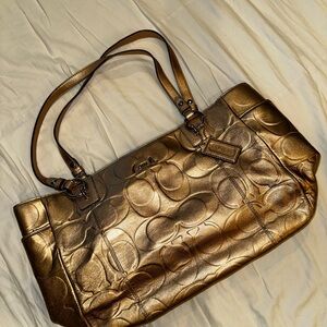 Coach Gold Shoulder Bag